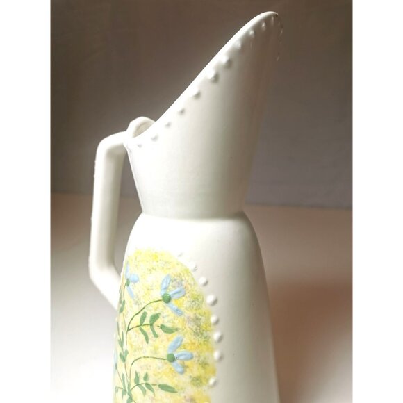 Water Pitcher Hand Made M. Hayman Signed Ceramic 1970s Unique - Picture 8 of 10